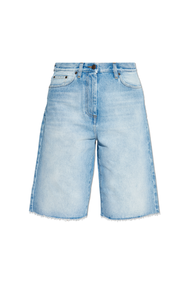 Dries Van Noten Denim shorts with vintage effect