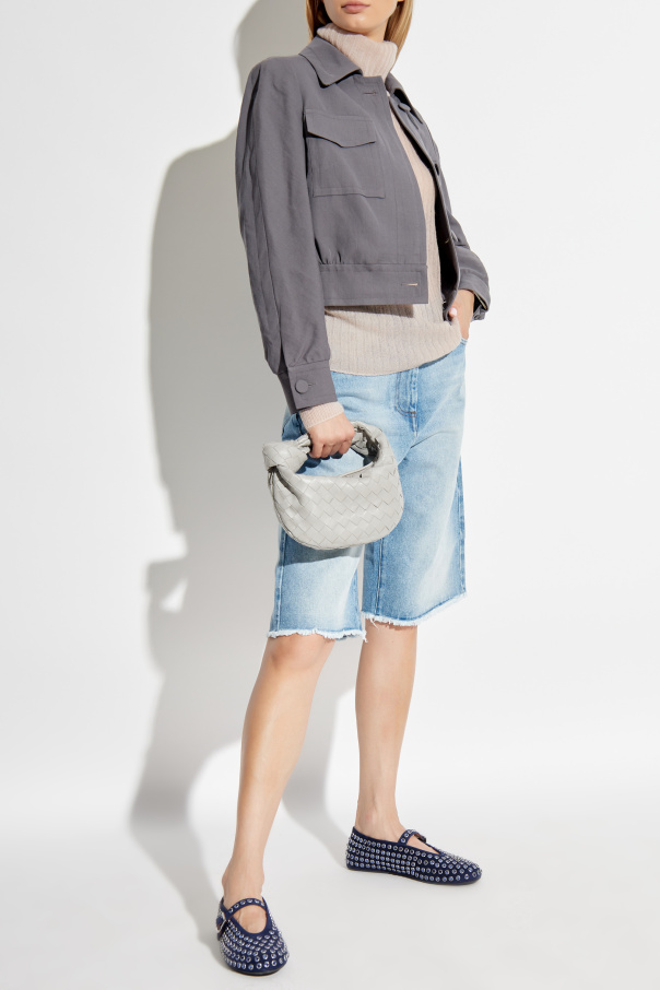 Dries Van Noten Denim shorts with vintage effect