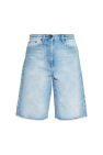 Dries Van Noten BLUE Denim shorts with vintage effect