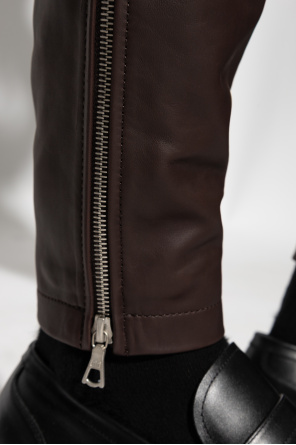 Dries Van Noten Leather trousers