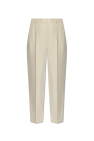 TOTEME cream Pleat-front trousers