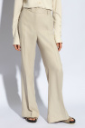 TOTEME cream Pleat-front trousers