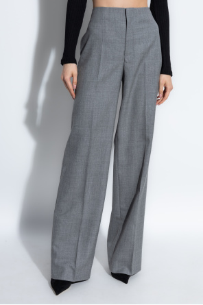 Moschino Woolen pleated trousers