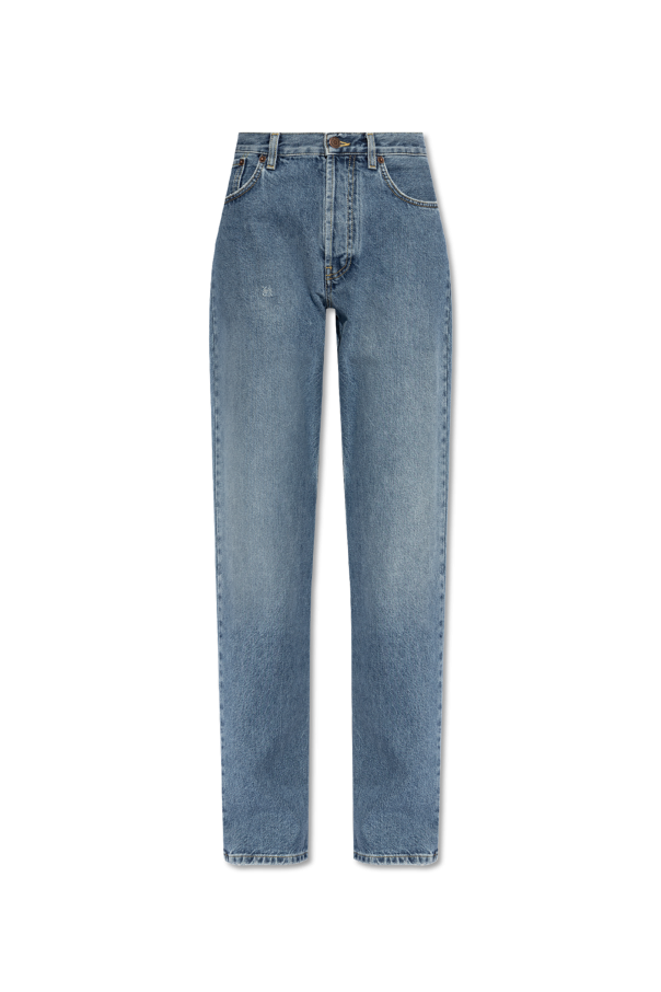 Moschino Jeansy z efektem `vintage`