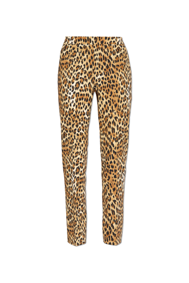 Moschino Spodnie z motywem zwierzęcym