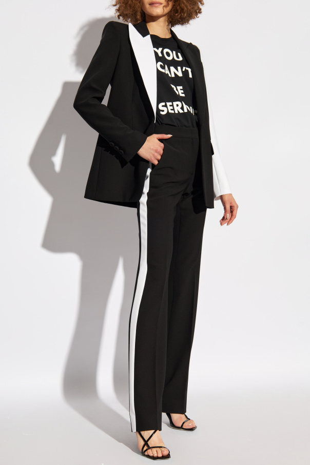 Moschino Trousers with side stripes