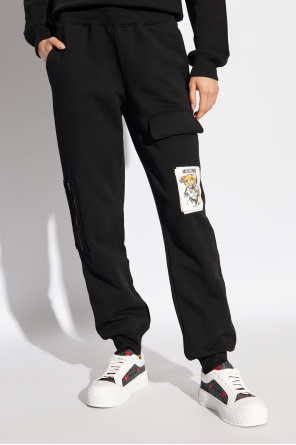 Moschino Spodnie dresowe z nadrukiem