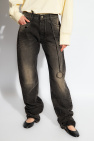 The Attico GREY Jeans with straight legs