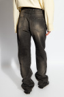 The Attico GREY Jeans with straight legs