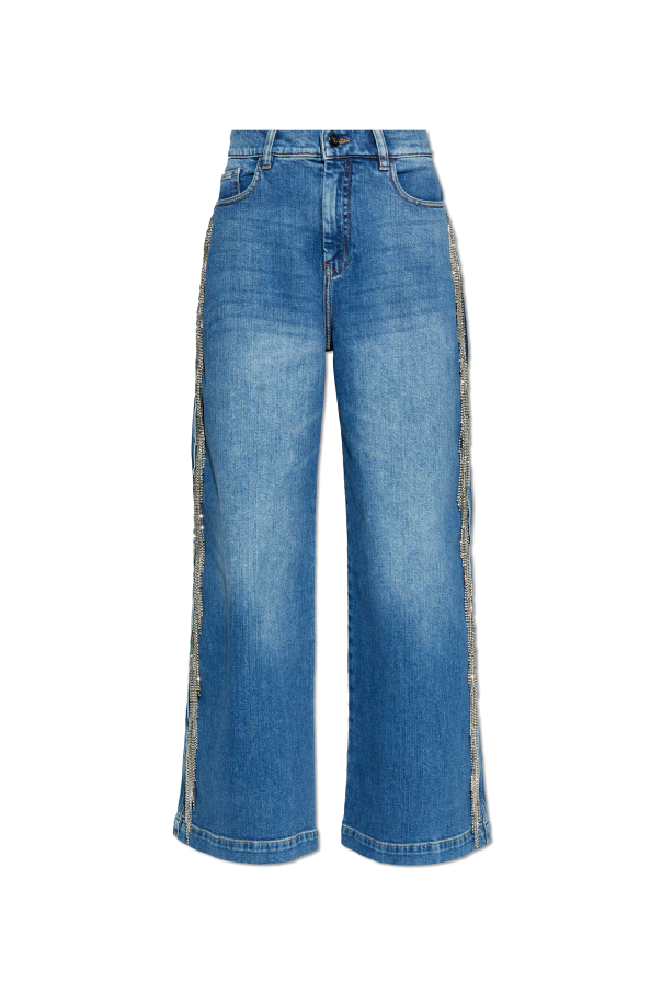 Munthe Jeans with fringes