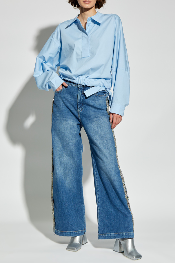 Munthe Jeans with fringes