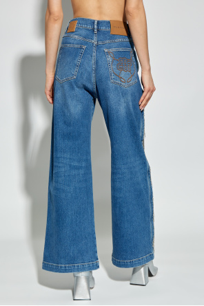 Munthe Jeans with fringes