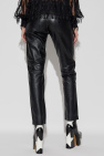 Munthe BLACK Leather pants