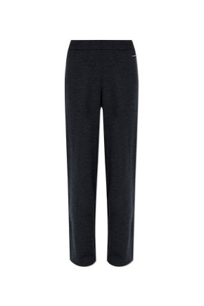 Wool Straight-Leg Trousers