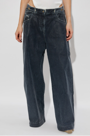 The Attico Gewachste Jeans mit weitem Bein