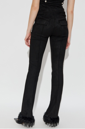 MISBHV Faux suede trousers