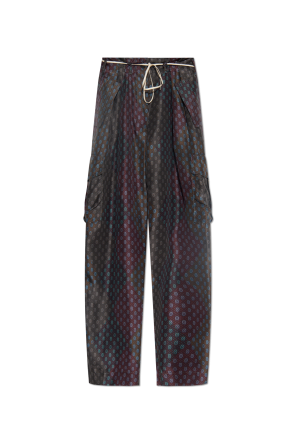 Silk trousers `polk` od Dries Van Noten
