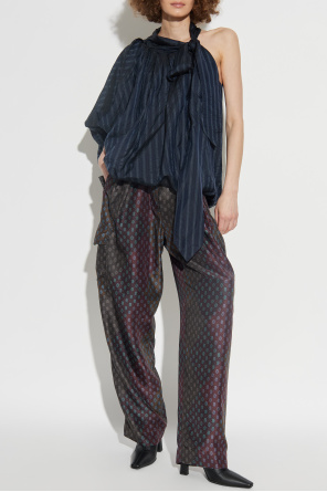 Silk trousers `polk` od Dries Van Noten