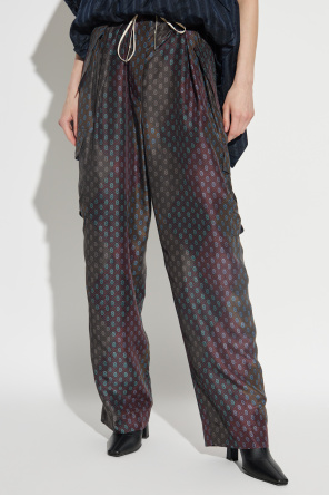 Dries Van Noten Silk trousers `Polk`