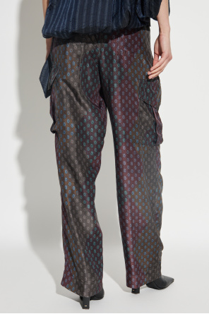 Dries Van Noten Silk trousers `Polk`
