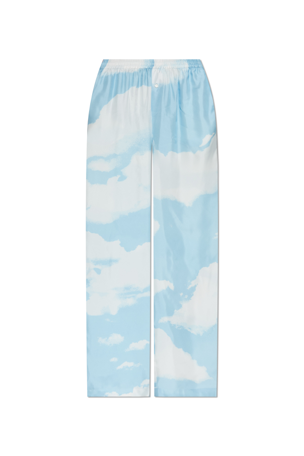 Silk trousers od Moschino