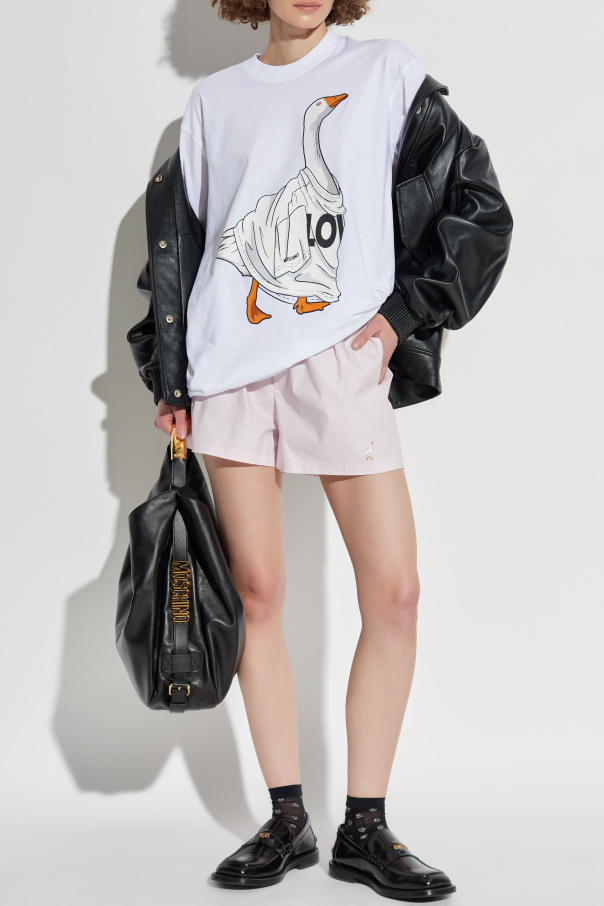Moschino Embroidered shorts