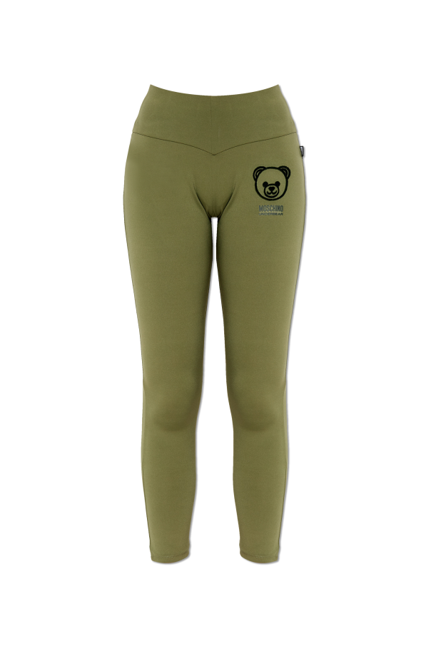 Leggings with raised logo od Moschino
