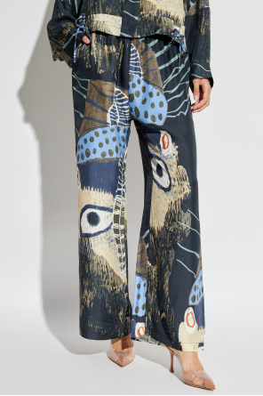 Munthe Silk trousers "Arum"