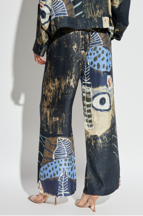 Munthe Silk trousers "Arum"