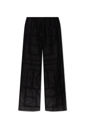 Trousers with logo