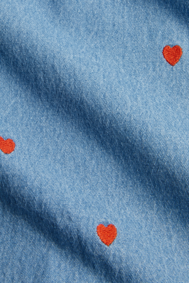 Mini Rodini Jeansy z motywem serca
