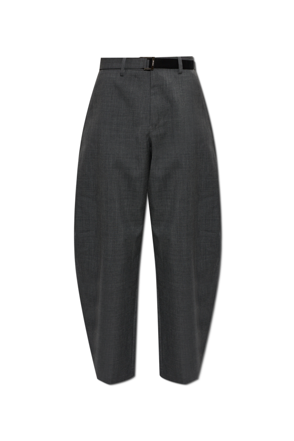 Wool wide-leg trousers od sacai