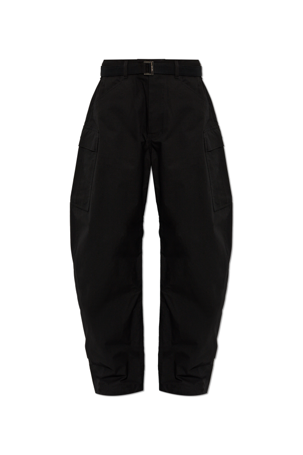 Trousers with belt od sacai