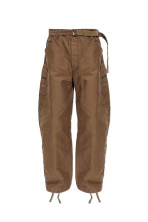 Vintage-effect cargo pants