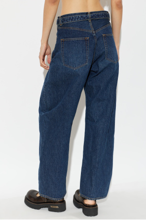 sacai Jeans com cinto