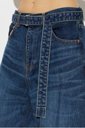 sacai Jeans com cinto