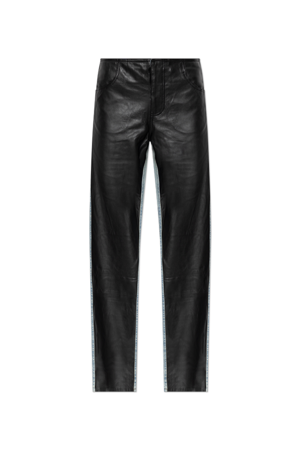 Christopher Esber Jeans with leather front
