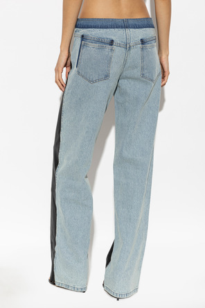 Christopher Esber Jeans with leather front