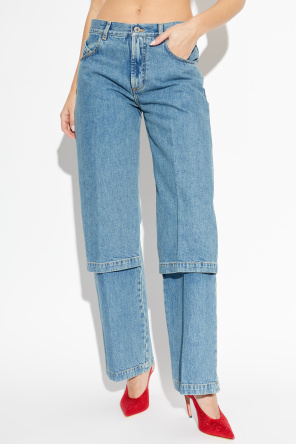 The Attico Jeans with wide leg cut