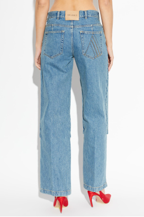 The Attico Jeans with wide leg cut