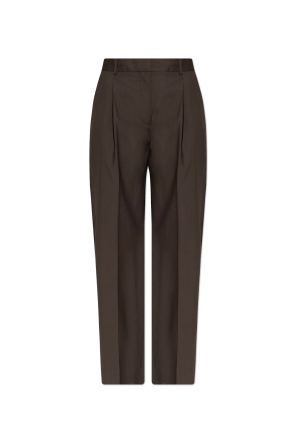 Pantalones de lana con raya marcada