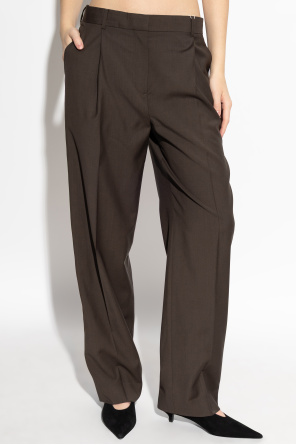 TOTEME Pantalones de lana con raya marcada