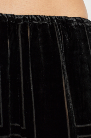 TOTEME Pantalones de terciopelo de pierna recta