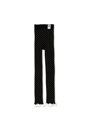 Polka dot pattern trousers