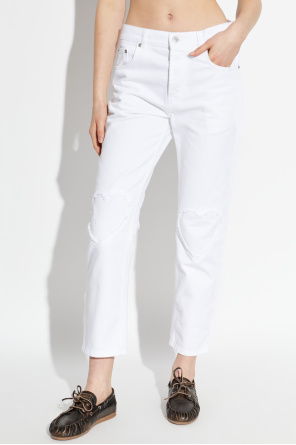 Moschino Vaqueros con motivo de corazones