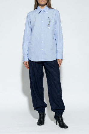 Pantalones con estampado de rayas od Moschino