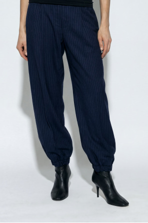Moschino Spodnie ze wzorem w prążki