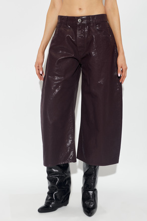The Attico Trousers with a shimmering finish