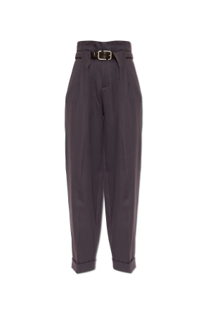 Trousers with belt