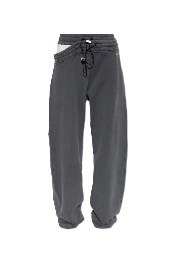 Sweatpants with a slit od The Attico